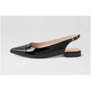 Nude Iris 2 Nu Black Leather Black Shoes Womens Shoes Casual Flat Shoes