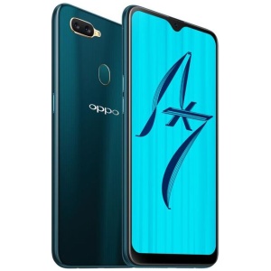 OPPO AX7 (64GB/4GB, 6.2'', Unlocked, CPH1903 ) - Glaze Blue