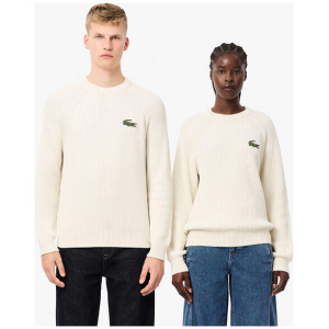 Pearl Rib Cotton Crew Neck Sweater