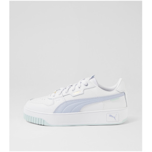 Puma Carina Street Lux W Pm White Cool Weather Gold Leather White Cool Weather Gold Sneakers Womens Shoes Casual Casual Sneakers