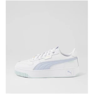 Puma Carina Street Lux W Pm White Cool Weather Gold Leather White Cool Weather Gold Sneakers Womens Shoes Casual Casual Sneakers