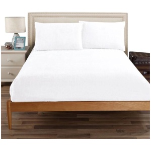 Ramesses Teddy Fleece Fitted Sheet Combo Set White Single