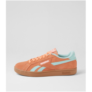 Reebok Court Retro W Rz Sun Kissed Orange Aqua Gum Fabric Sun Kissed Orange Aqua Gum Sneakers Womens Shoes Casual Casual Sneakers