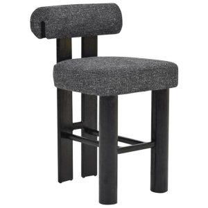 Remy Black Barstool - Field Charcoal by Interior Secrets - AfterPay Available