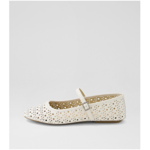 Rollie Ballet Mary Jane Laser Rl Bone Leather Bone Shoes Womens Shoes Casual Flat Shoes