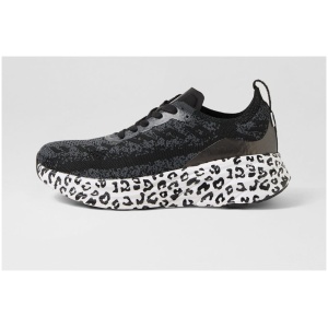 Rollie Bolt V2 Rl Black Leopard Fabric Black Leopard Sneakers Womens Shoes Casual Casual Sneakers