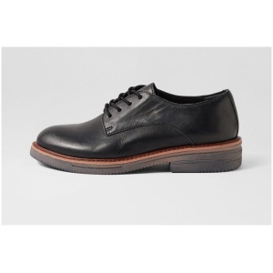 Rollie Derby Rise Rl Vintage Black Leather Vintage Black Shoes Womens Shoes Casual Flat Shoes