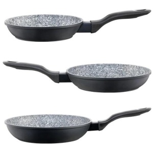 STONEX2 Ceramic Non Stick Cast Aluminium Frypan Tri Pack , & Size 20cm/24cm/28cm by Baccarat