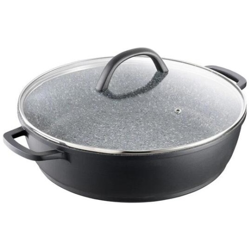 STONEX2 Ceramic Non Stick Cast Aluminium Saute Pan with Lid Size 32cm by Baccarat