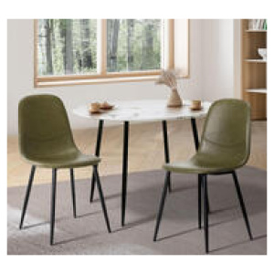 Set Of 2 Baia Dining Chair Green