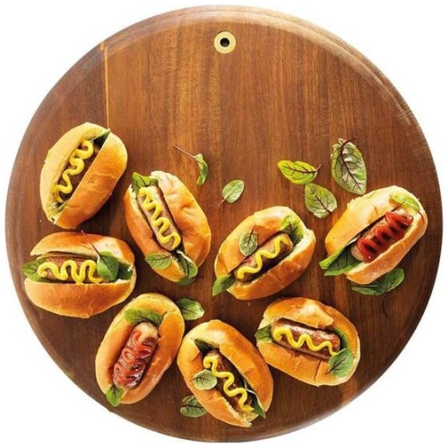 Sierra Round Acacia Serving Board Size 45cm by Alex Liddy