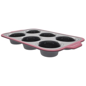 Soffritto Professional Bake 6-Cup Non-Stick Silicone Muffin Pan 33 x 22.5cm