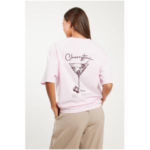 Stylerunner Cherrytini Cocktail Short Sleeve Tee Blush