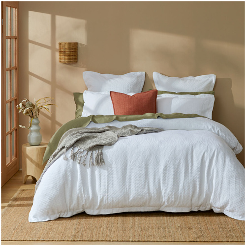 Syracuse Geometric Jacquard King Quilt Cover