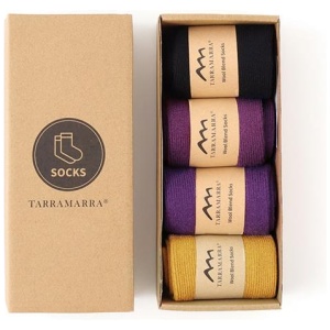 TARRAMARRA® Women Wool Blend Socks 4 Pairs - Mix Colour / One Size