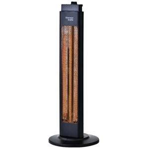 THERMOMATE Electric Heater Indoor or Outdoor, 1200W, 2 Radiant Heat Settings, Oscillating, Safety Tipping Shut Off