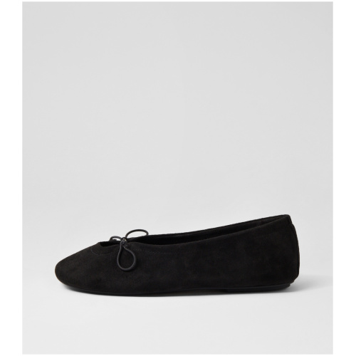 Therapy Alta Th Black Microsuede Black Shoes Womens Shoes Dress Casual Flat Shoes