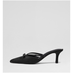 Therapy Jojo Th Black Microsuede Black Shoes Womens Shoes Dress Heeled Shoes