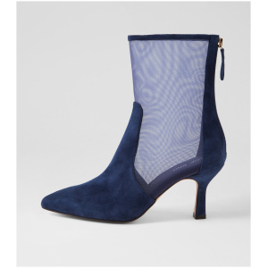 Top End Lenka To Navy Suede Mesh Navy Boots Womens Shoes Casual Ankle Boots