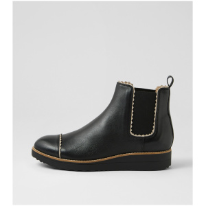 Top End Ohios To Black Vanilla Leather Black Vanilla Boots Womens Shoes Casual Ankle Boots