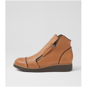 Top End Ooday To Dk Tan Choc Leather Dk Tan Choc Boots Womens Shoes Casual Ankle Boots