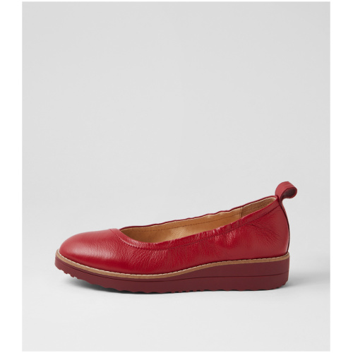 Top End Oxsson To Dk Red Red Sole Leather Dk Red Red Sole Shoes Womens Shoes Casual Flat Shoes