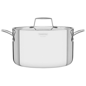 Tramontina Grano Triply Clad Stainless Steel Deep Casserole 24cm 5.8L