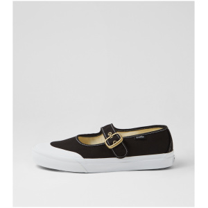 Vans Mary Jane W Vn Black Canvas Black Sneakers Womens Shoes Casual Casual Sneakers