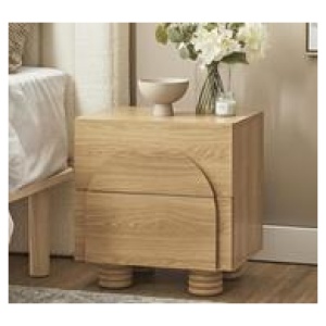 Verdun Bedside Table Neutral