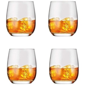 Vina 4 Piece Double Old Fashioned Glass Set Size 460ml by Alex Liddy
