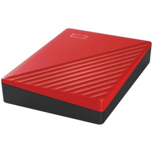 WD My Passport 4TB USB 3.0 Portable Hard Drive - Red