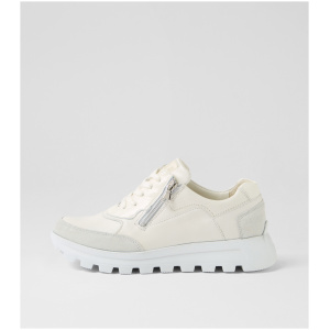 Waldlaufer Ajala 03 Wf Off White Leather Mix Off White Sneakers Womens Shoes Casual Casual Sneakers