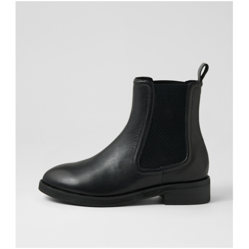 Walnut Cora Boot Wa Black Leather Black Boots Womens Shoes Casual Ankle Boots