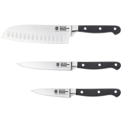Wolfgang Starke 3 Piece Stainless Steel Kitchen Knife Starter Set by Baccarat