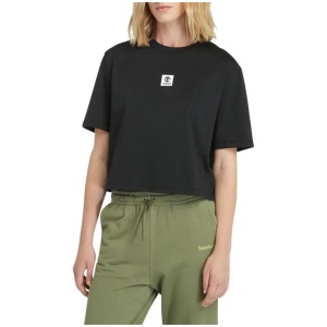 Women's Stack Logo Short-Sleeve T-Shirt Black