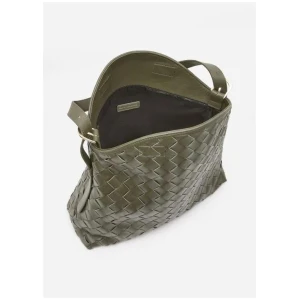 Woven Leather Tote Bag