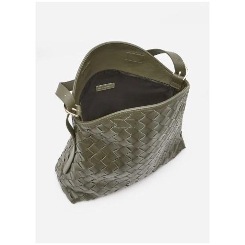Woven Leather Tote Bag