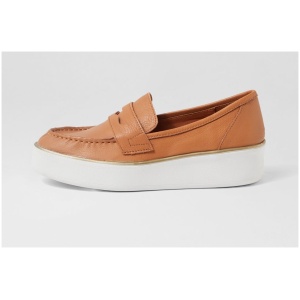 Ziera Zulie W Zr Dk Tan White Sole Leather Dk Tan White Sole Shoes Womens Shoes Casual Flat Shoes