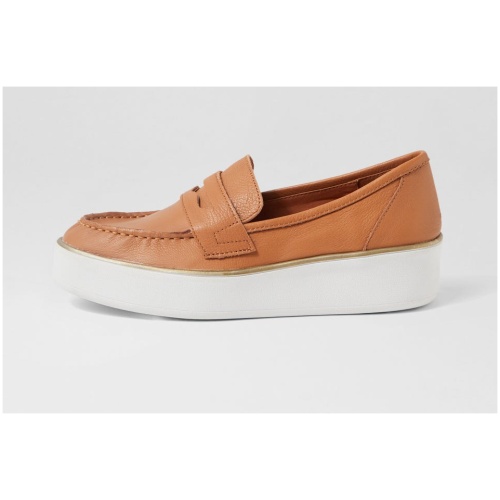 Ziera Zulie W Zr Dk Tan White Sole Leather Dk Tan White Sole Shoes Womens Shoes Casual Flat Shoes