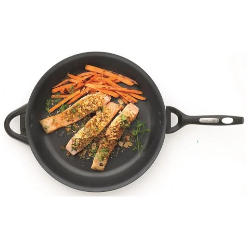 iD3 CS Hard Anodised Frypan with Bakelite helper handle Size 32cm by Baccarat