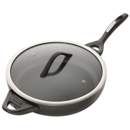 iD3 CS Hard Anodised Saute Pan with Lid & Never Hot Handles Size 30cm by Baccarat