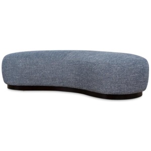 Aldona 1.8m Long Ottoman - Prussian Blue by Interior Secrets - AfterPay Available