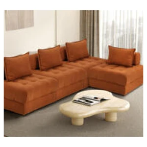 Alma 4 Seater Sofa Brown