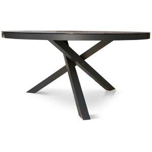 Apollo 150cm Round Ceramic Outdoor Dining Table - Charcoal by Interior Secrets - AfterPay Available