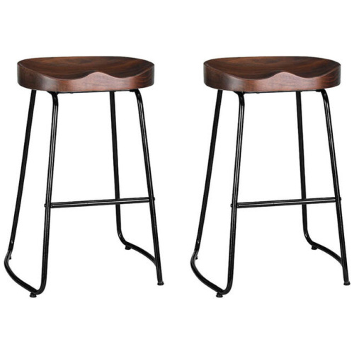 Artiss 2x Bar Stools Tractor Seat 65cm Black