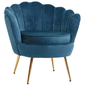 Artiss Armchair Velvet Blue Callista