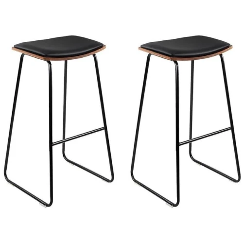 Artiss Bar Stools Kitchen Counter Stools Metal Chairs x2