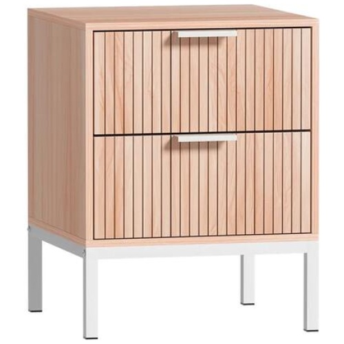 Artiss Bedside Table Drawers Side End Table Storage Cabinet Nightstand Pine LURA