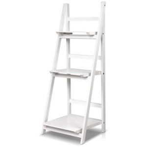 Artiss Bookshelf Corner Shelf 3 Tiers - ZANE White