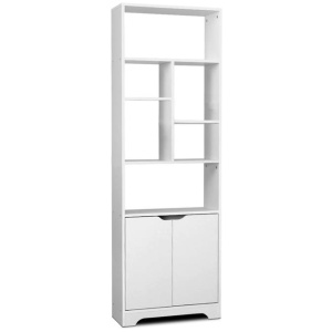 Artiss Bookshelf with Cabinet - GINA White